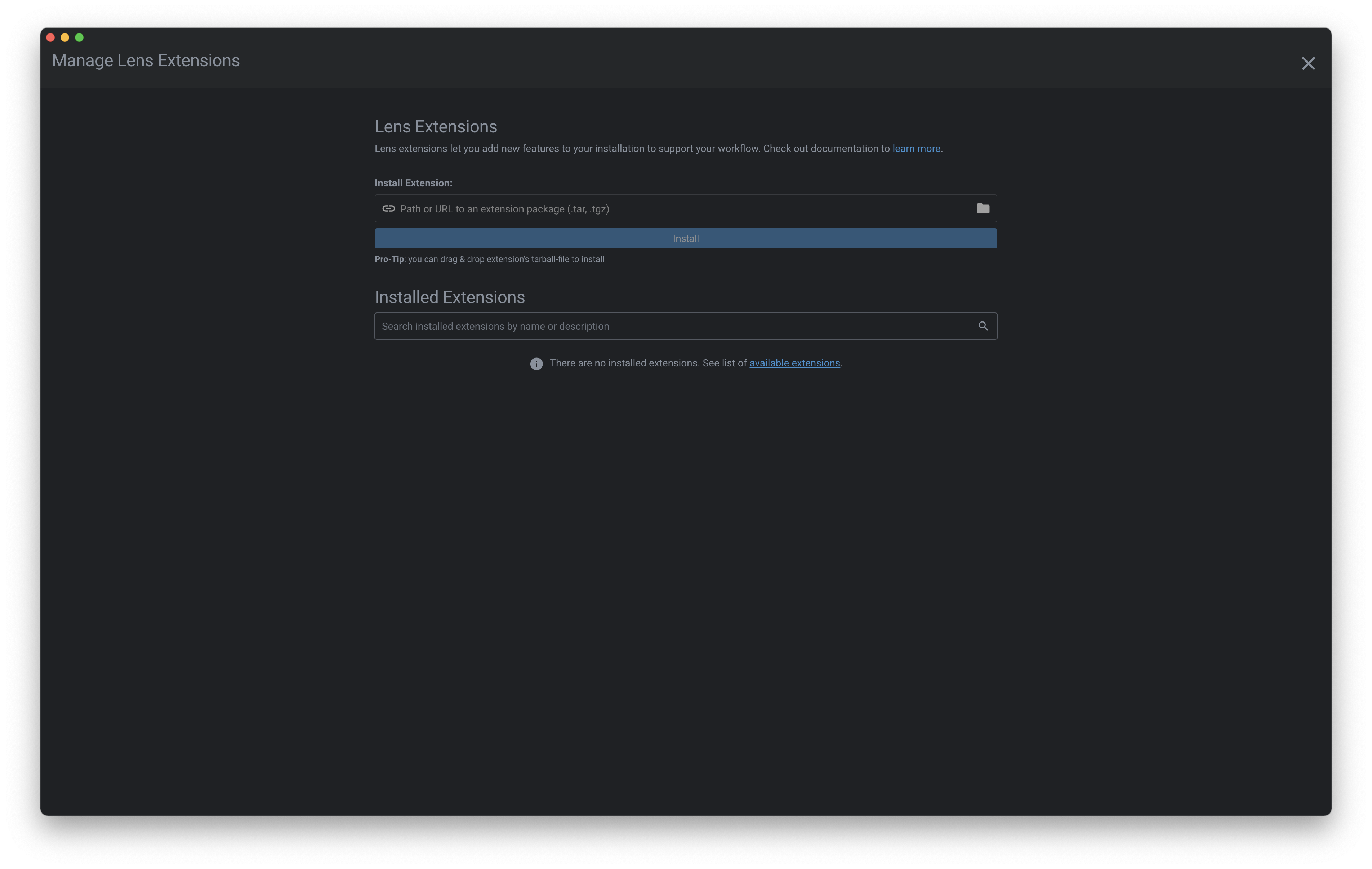 Extensions