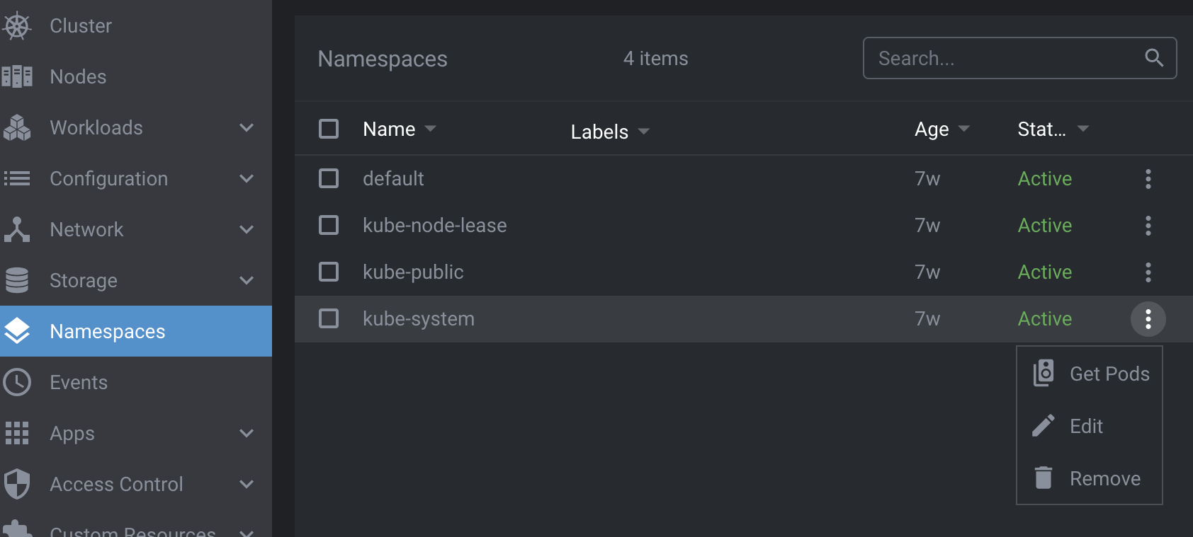 List