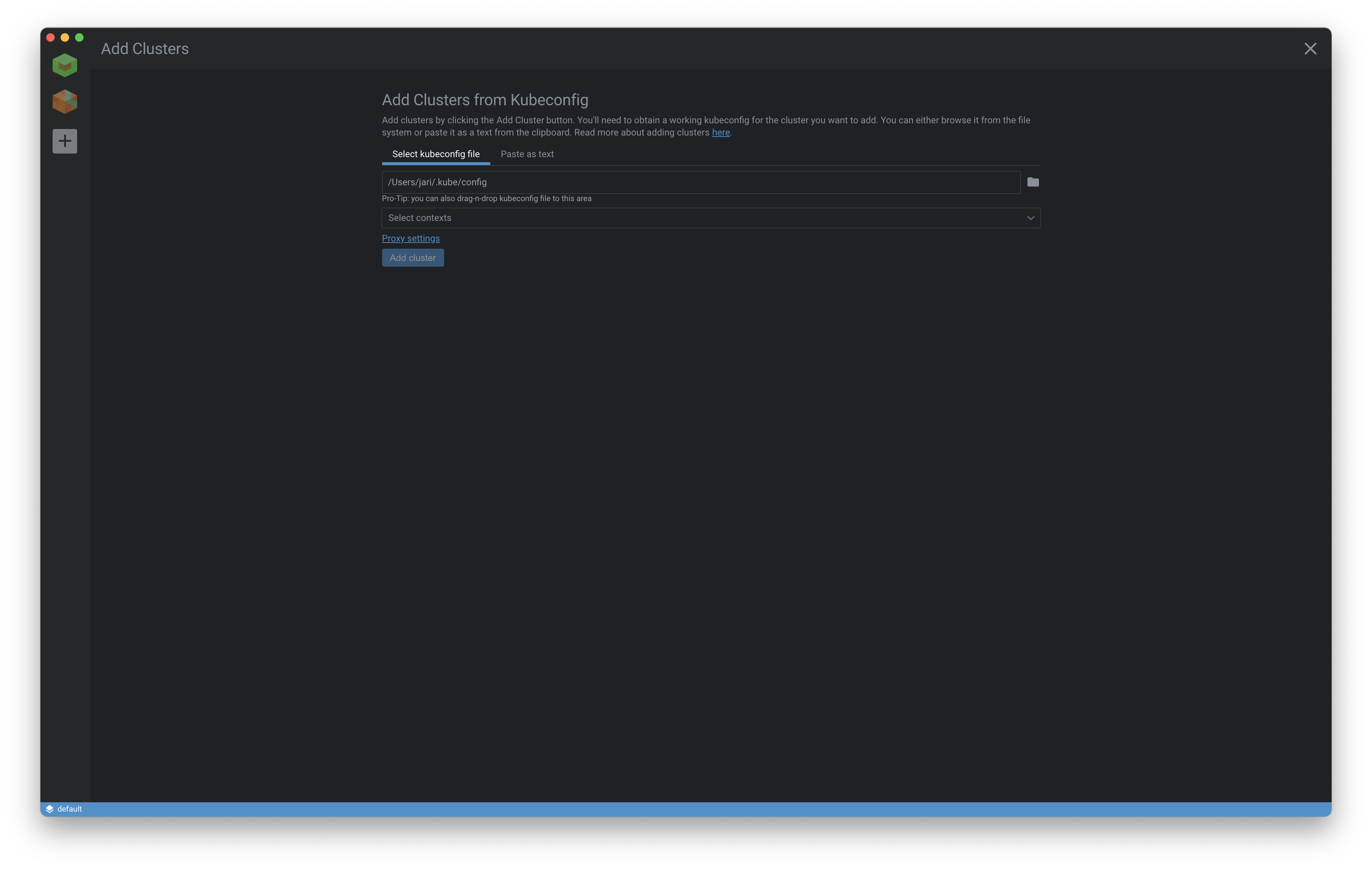 Add Cluster